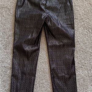 White House Black Market Men's Geometric Black Pants